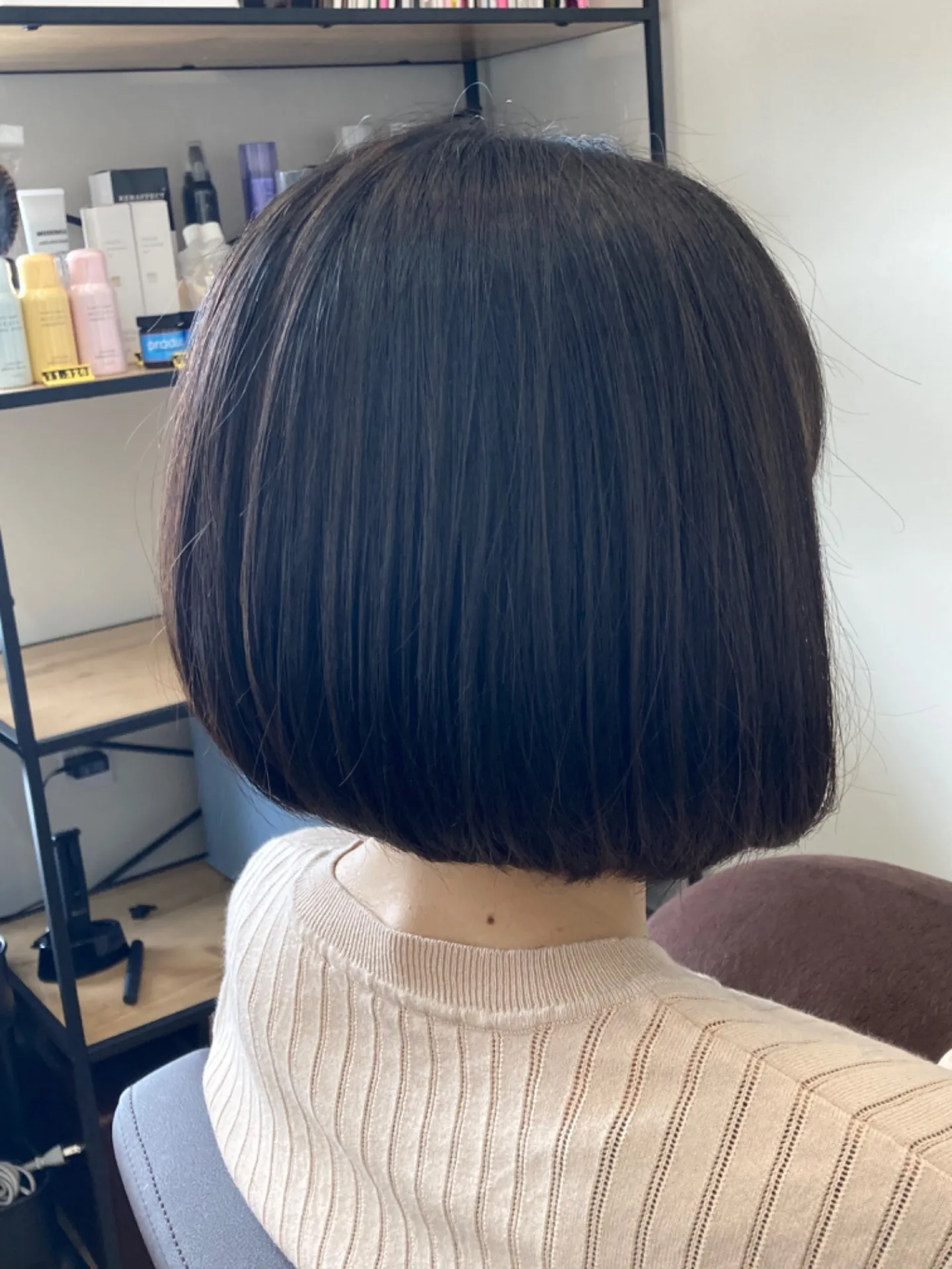 あごライン ワンレンボブ