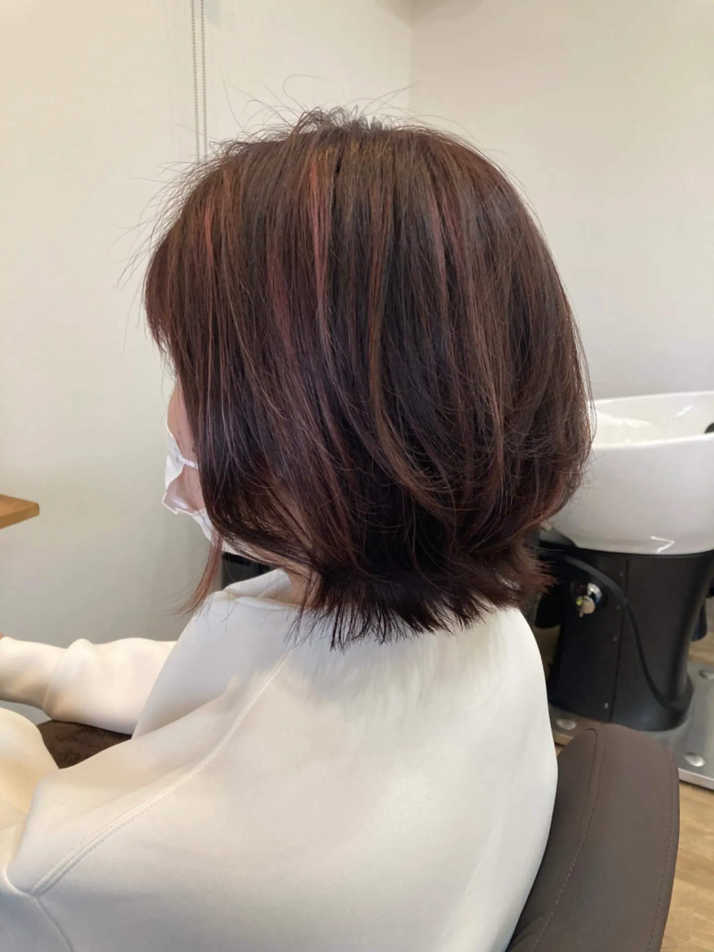 外ハネ ふんわりレイヤーボブ